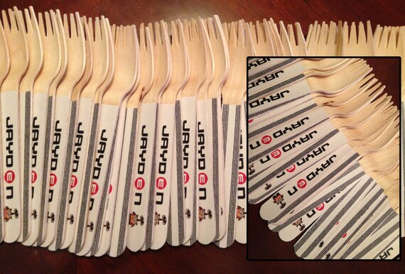 24 Wooden Forks or Spoons- Wall-E Il_570xn