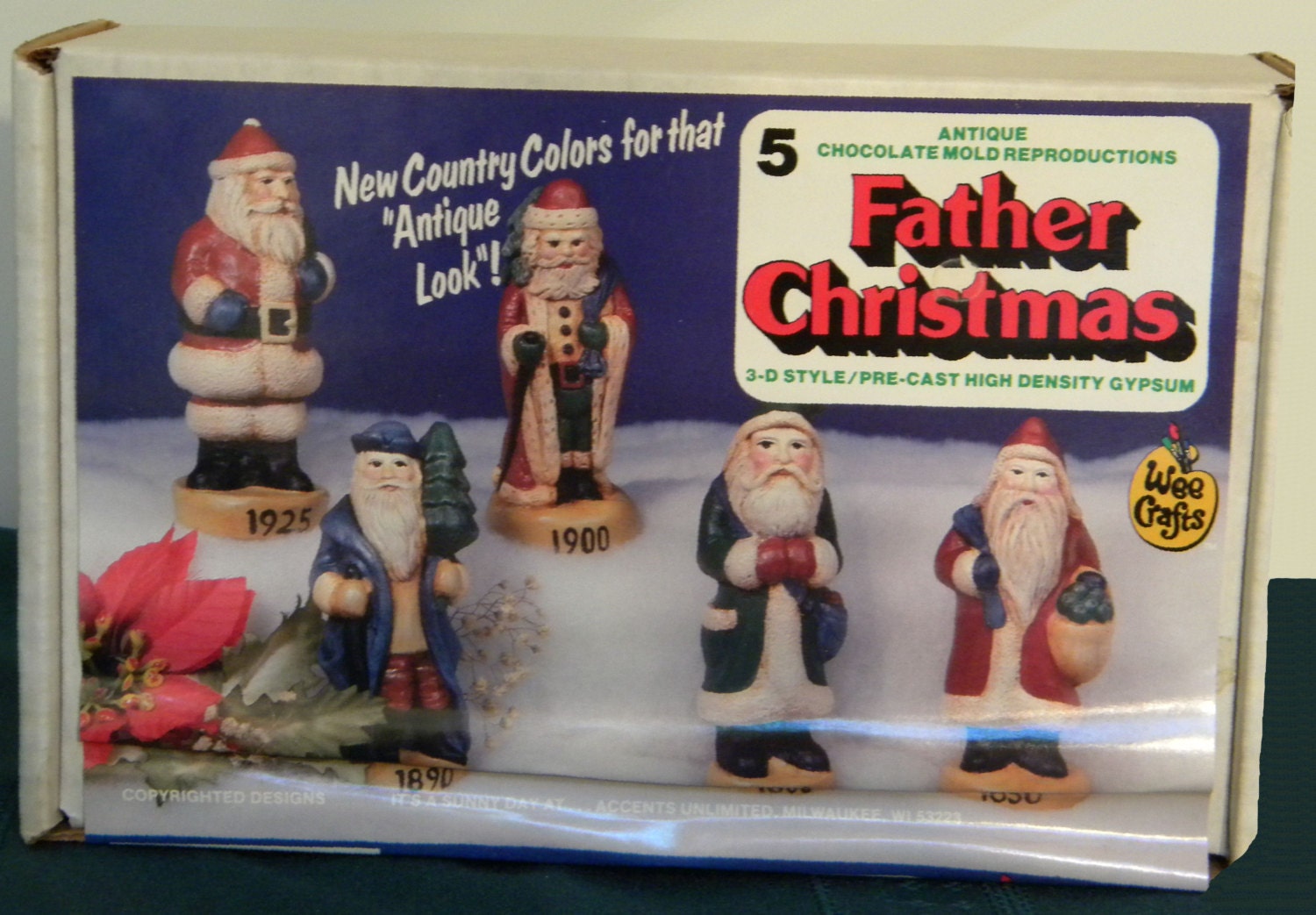 items similar to vintage santa wee crafts five father items similar to vintage santa wee crafts five father