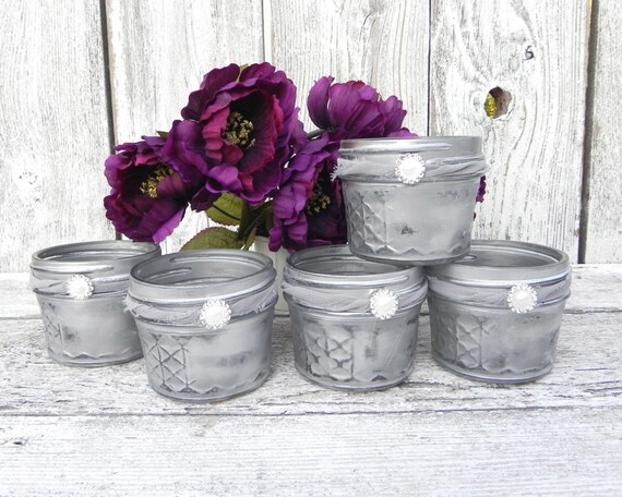 shabby chic mason jar votive tea light holders by sofrickincute shabby chic mason jar votive tea light holders by sofrickincute