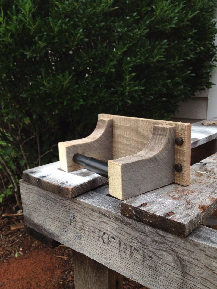 Toilet Paper holder shipping pallet by ReformedByLeviathan on Etsy