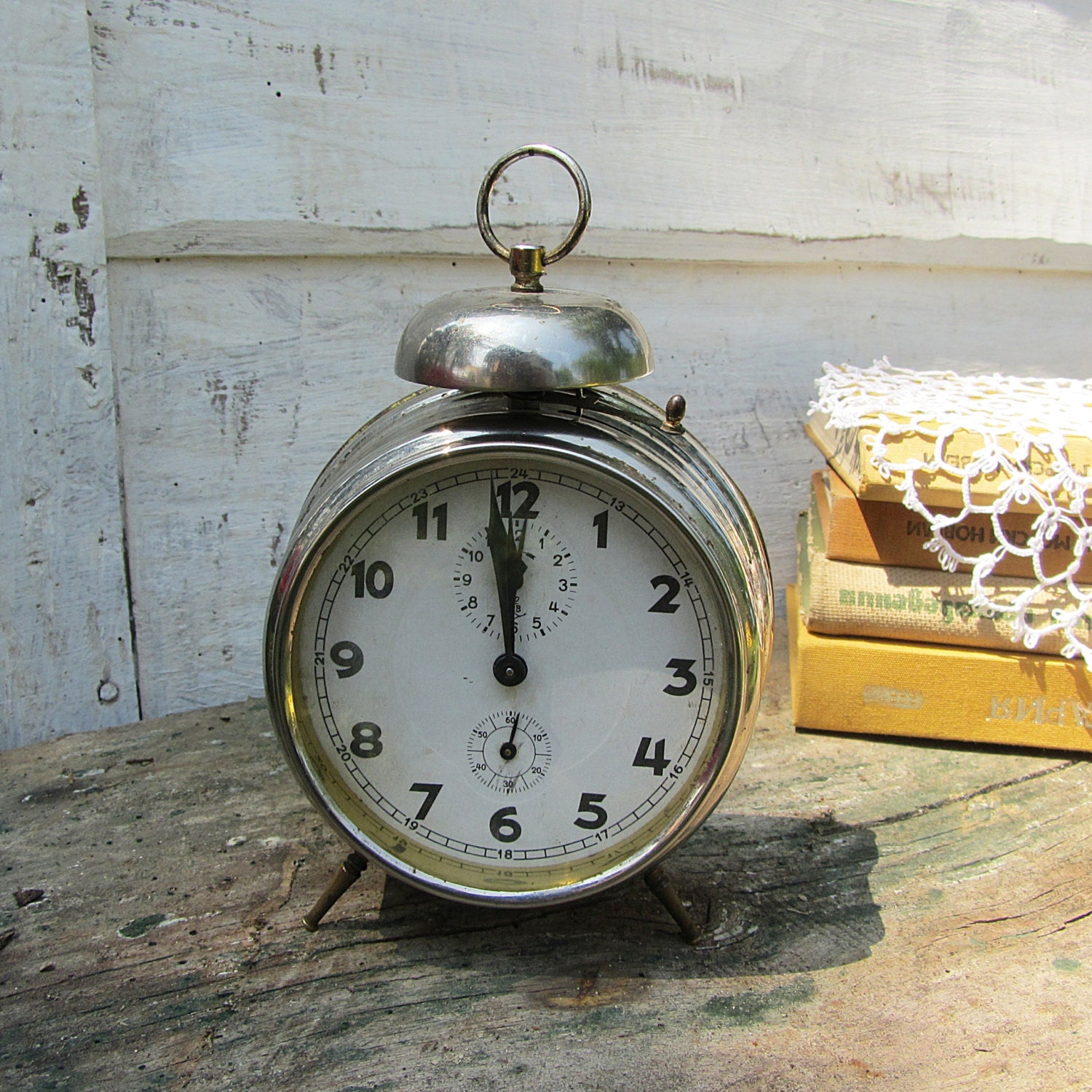 Vintage German alarm clock Gustav Becker, retro alarm clock, antique clock 1920s, worcking vintage clock, collectible - TedDiscovery