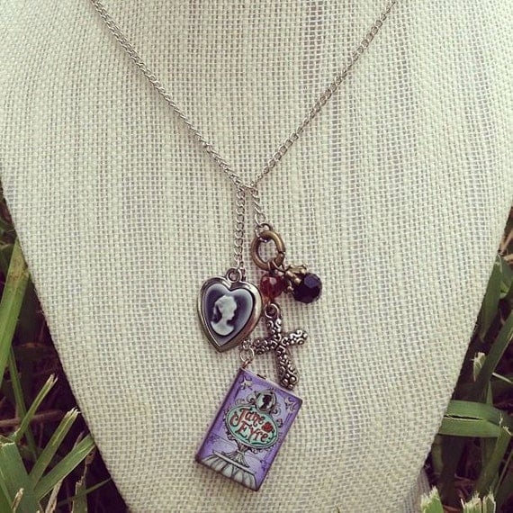 Jane Eyre inspired charm necklace