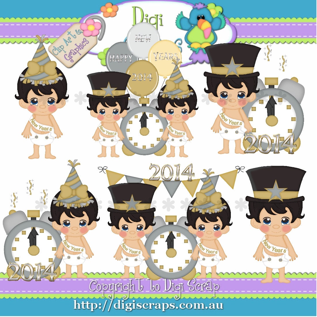 baby new year pictures clip art - photo #40