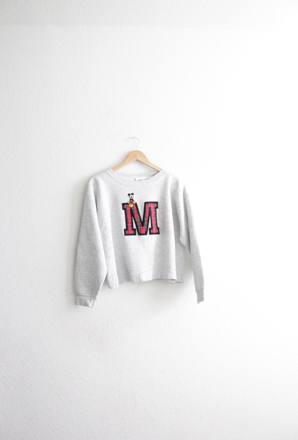 mickey mouse cropped hoodie