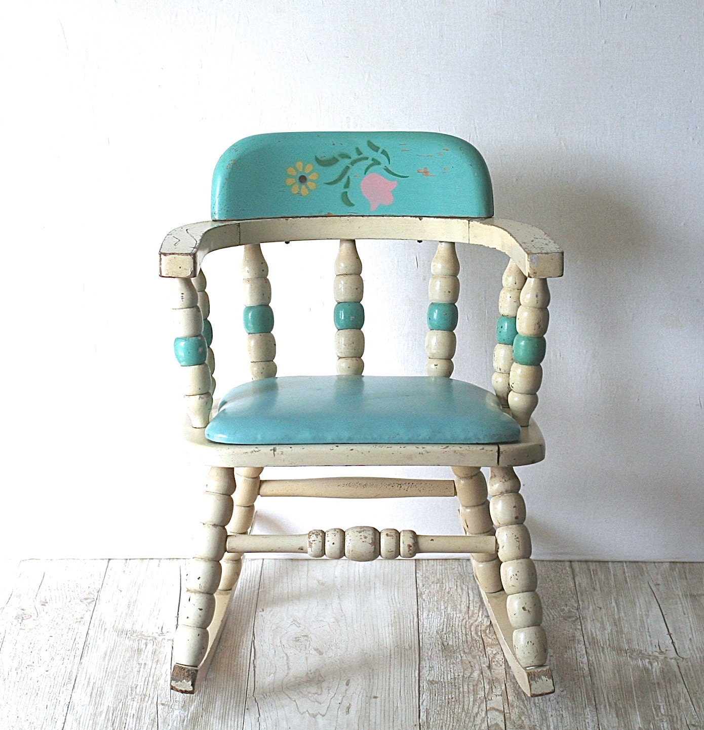 Vintage Mid Century Nursery Baby Rocking Chair Macys' by ivorybird
