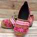 Womens Loafer Ethnic Hmong Embroidered Vegan Shoes
