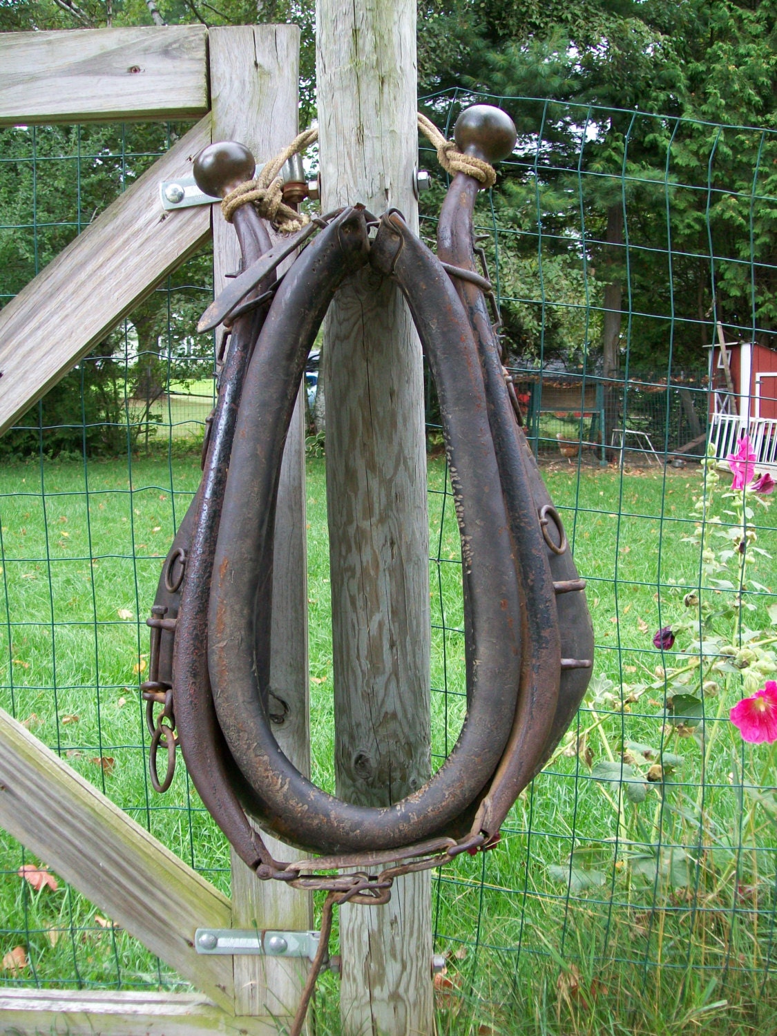 Antique Horse Hames Collar Western Country by LucysLuckyDeals