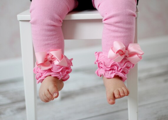 Pink Leg Warmers Baby Outfit leggings pants by BabyBloomzBoutique