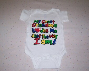 Baby Bodysuit Grandparents Day Bodysuit Infant Wear Great Grandmother