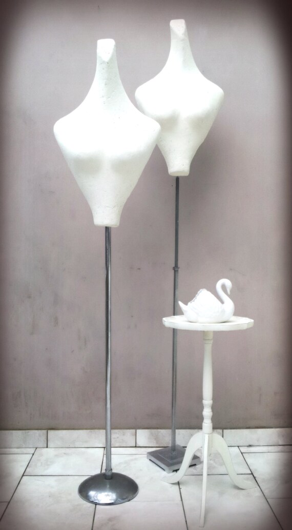 Vintage Mannequins on Chrome Stands by ArthouseAttic on Etsy