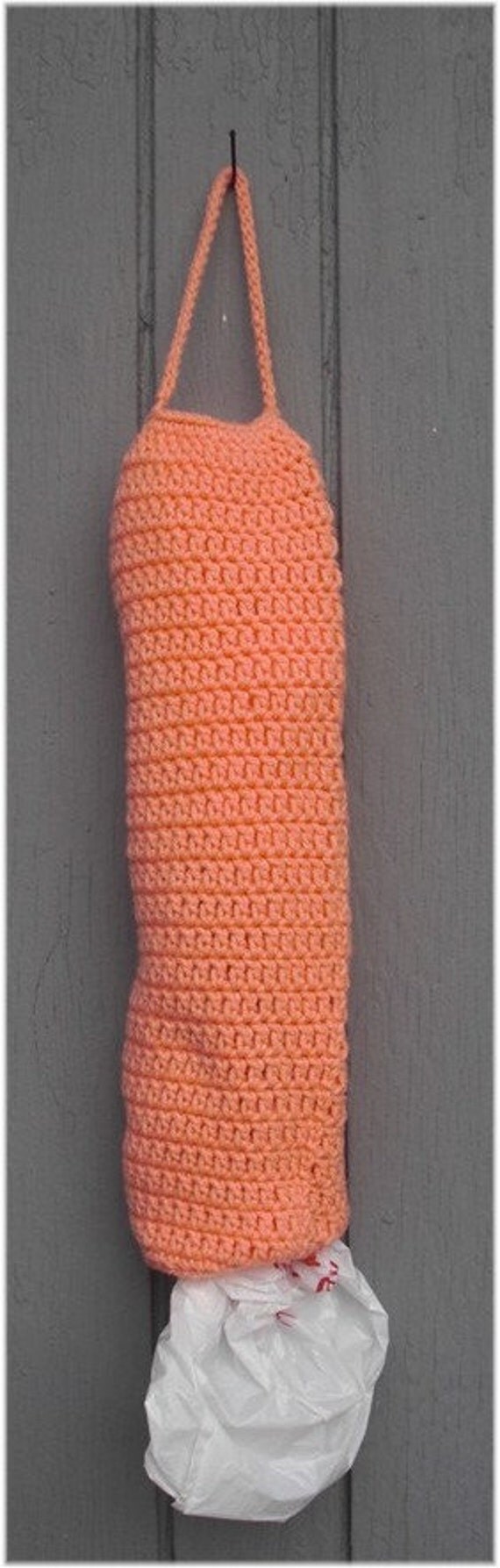 Hanging Plastic Bag Storage / Holder by DebbieCrochets on Etsy