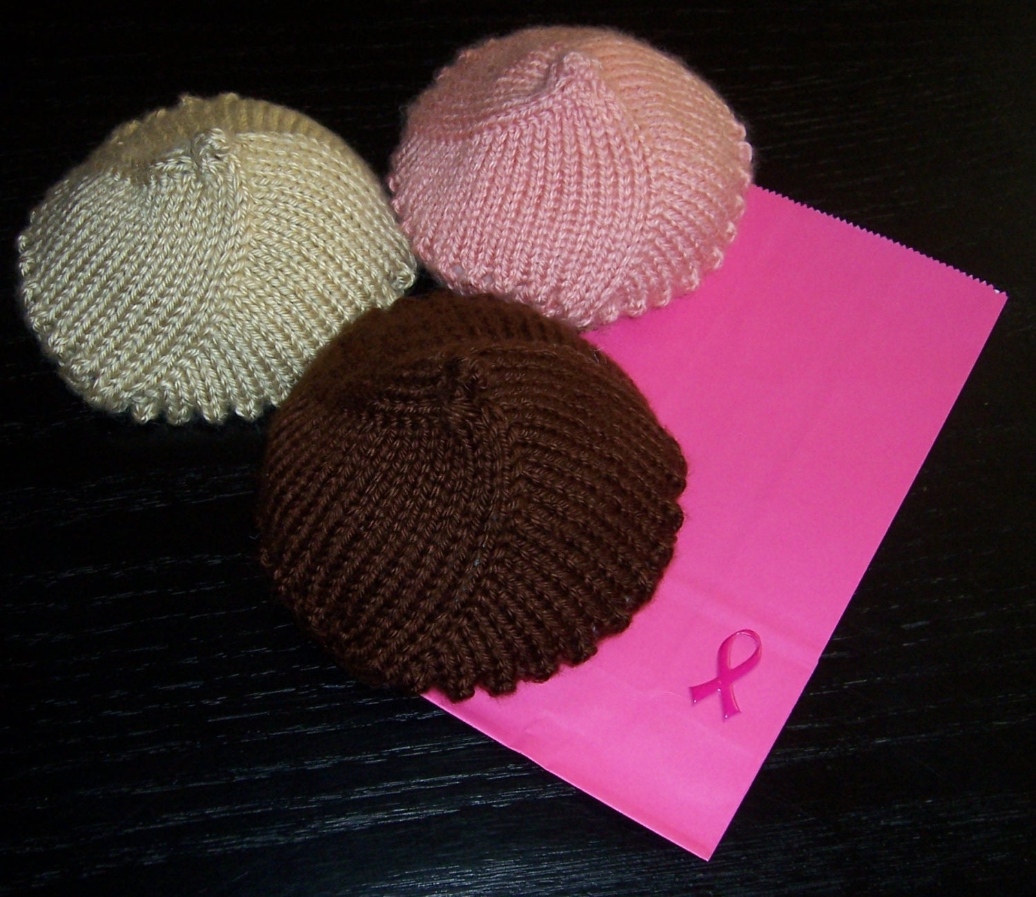 Items Similar To KNITTED BREAST INSERT – Prosthetic Breast Enhancement ...