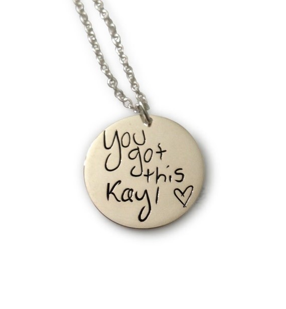 jewelry personal handwriting in by handwriting engraved necklace Personalized megangoldkamp