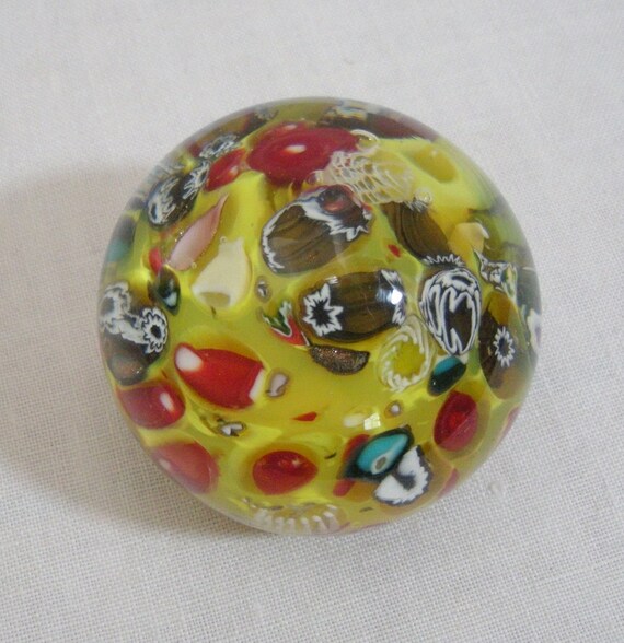 Vintage Murano Paperweight Glass by WildrosePrimitives