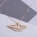 paper boat necklace