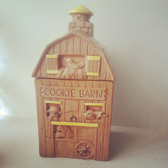 Vintage Twin Winton Cookie Barn Cookie Jar By Awfulwaffles On Etsy