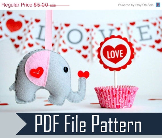 SALE Baby Elephant Sewing pattern - PDF ePATTERN Instant Download A490 Il_570xn