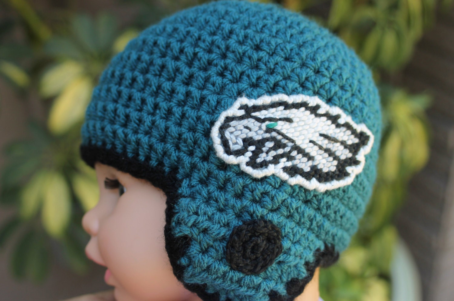 Custom Eagles Inspired Football Helmet For By Missladybugcrochet