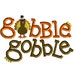 Gobble Gobble Machine Embroidery Design-INSTANT DOWNLOAD