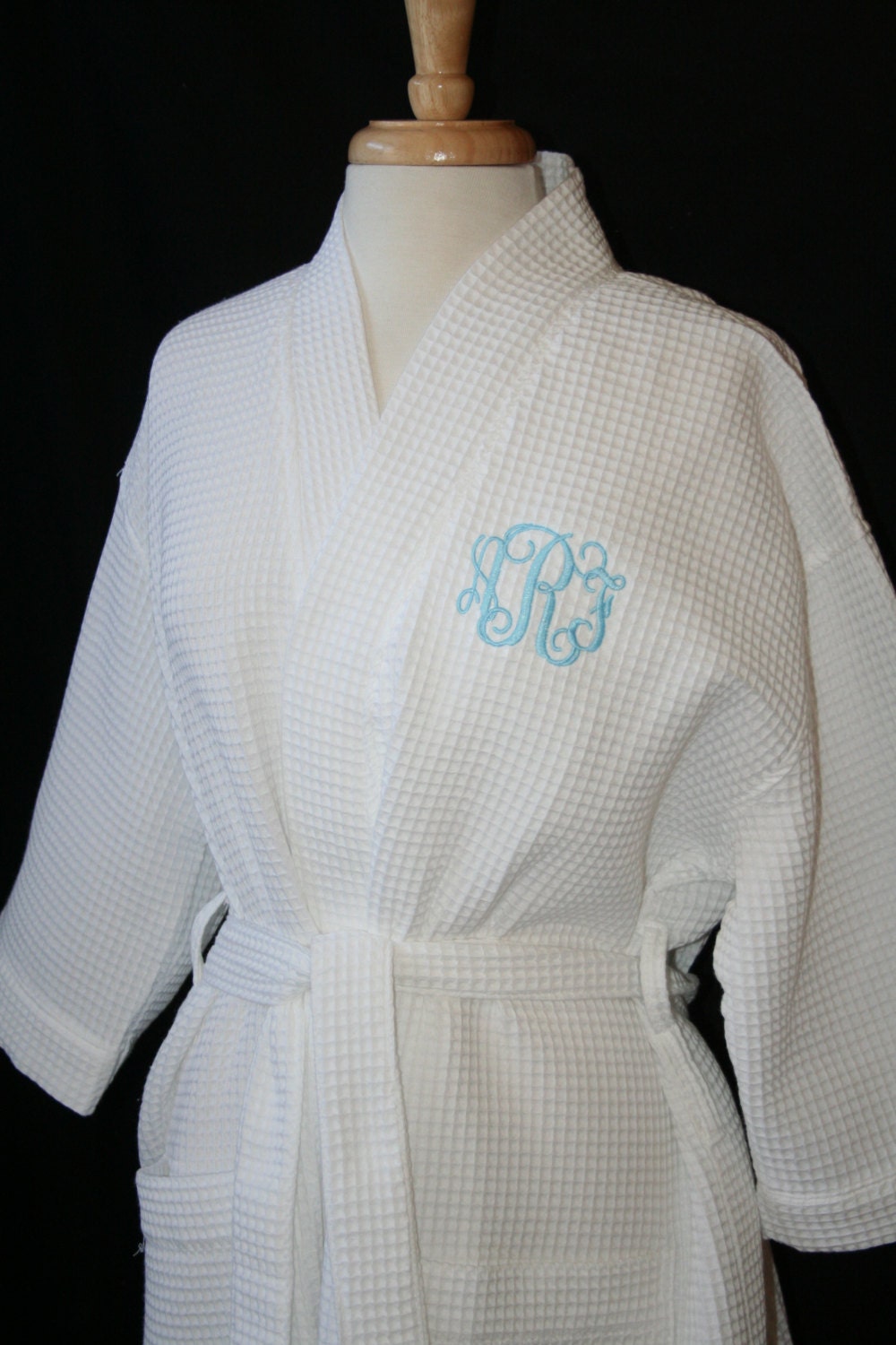 Personalized Waffle Weave Spa Or Bath Robe Now By Embroiderymark 