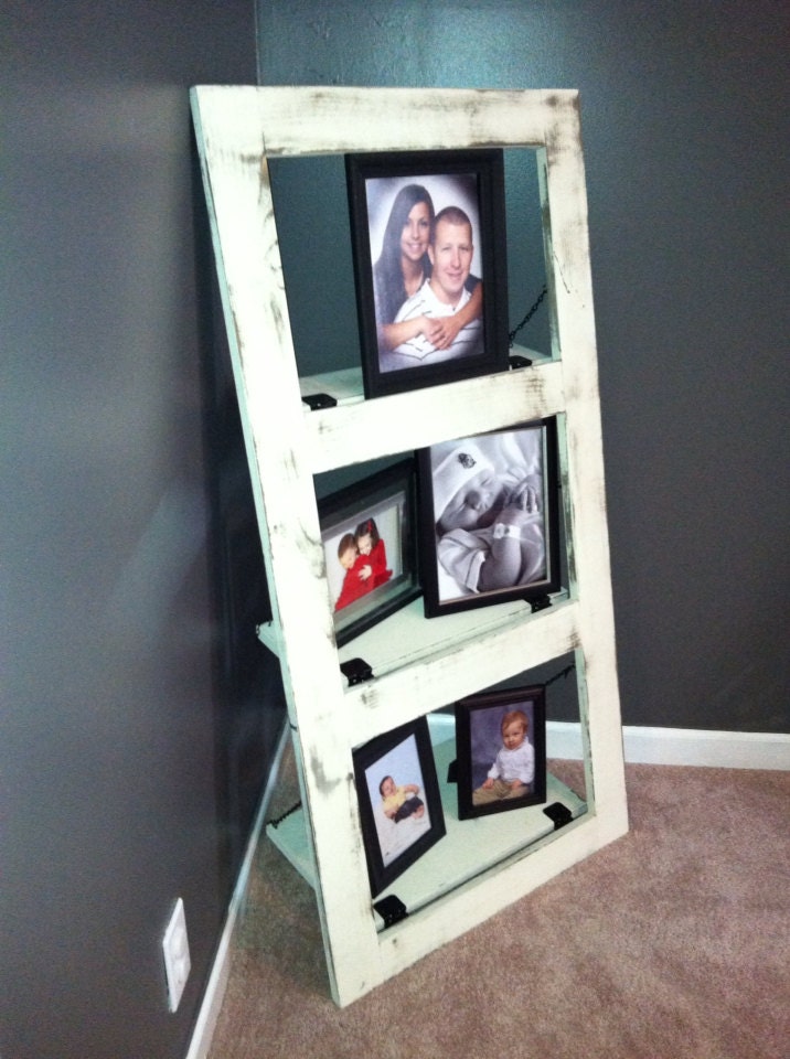 Studio apartment shelf leaning wall shelf ladder wall shelf shabby