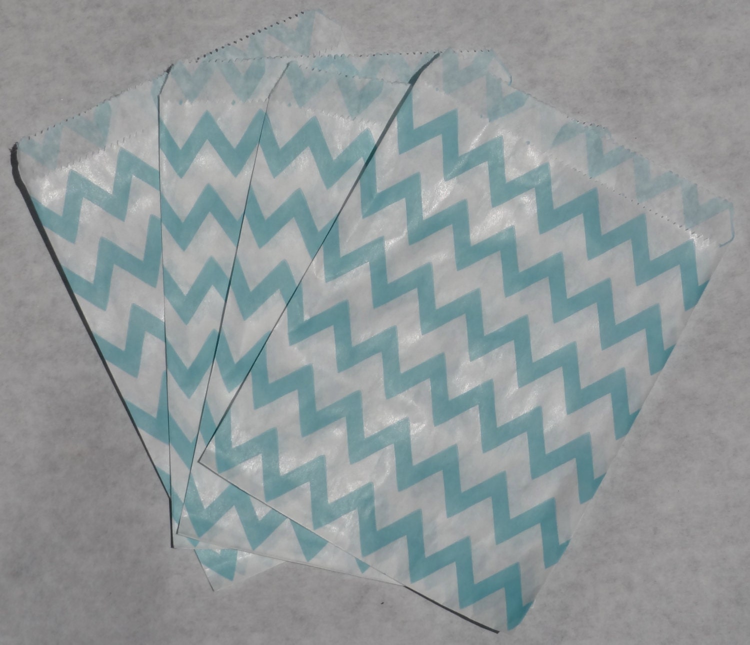 Light Blue Chevron Middy Treat Bags, 24 Pack Il_570xn