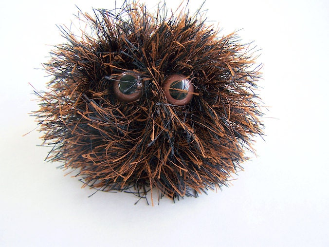 Plush Ball Monster Fuzzy Troubles Pocket Pal - TurkandBean