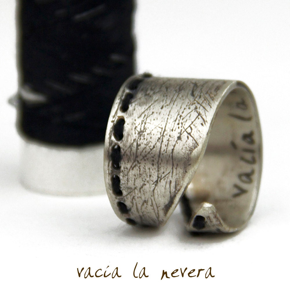 Large sterling silver ring for women. Rusty silver, rustic ring ... Large sterling silver ring for women. Rusty silver, rustic ring ...