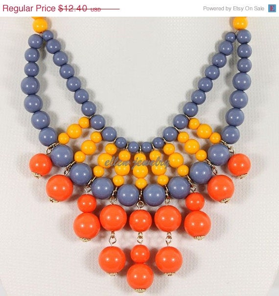 NEW handmade bubble necklace Colorful Bubble by EllenJewelry