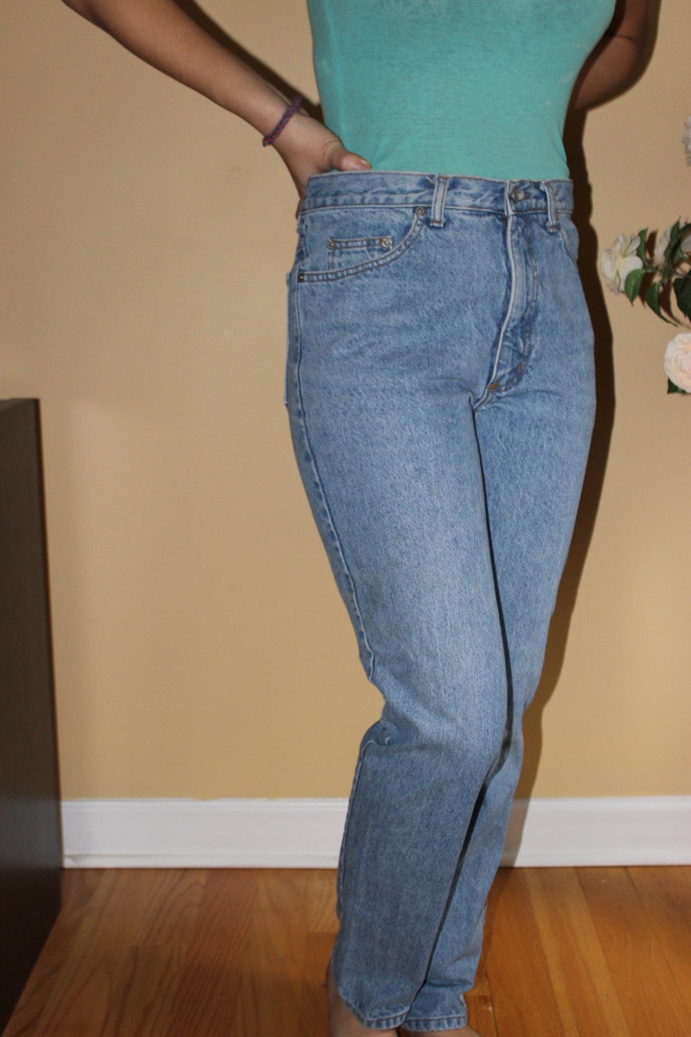 guess high waisted vintage jeans