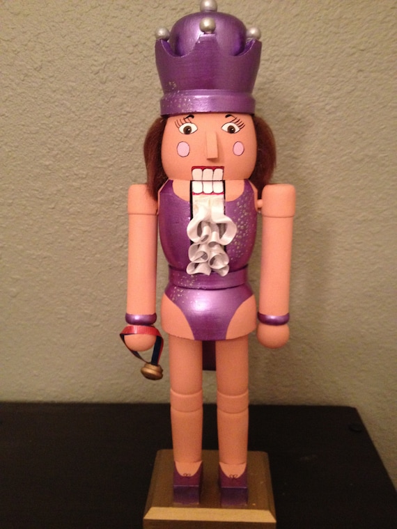 Gymnast Nutcracker by ThePinkHardHat on Etsy