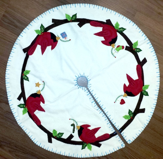 items similar to red cardinal holiday tree skirt 24 quot sheep items similar to red cardinal holiday tree skirt 24 quot sheep