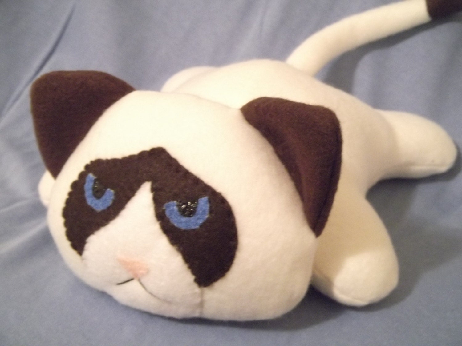 sad cat plush