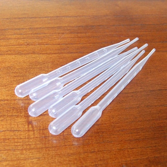 6 Large Pipettes Oil Droppers by JasmineBodhi on Etsy