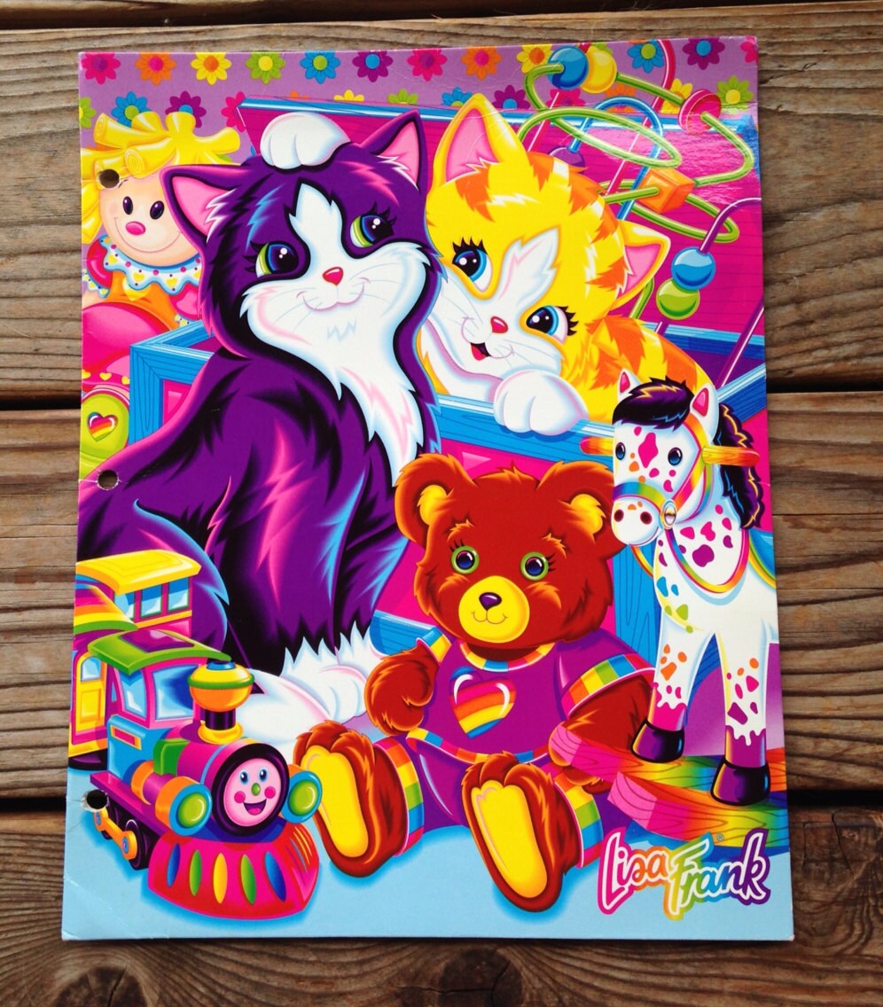 Vintage Lisa Frank Kitten Folder By FutureFighter On Etsy