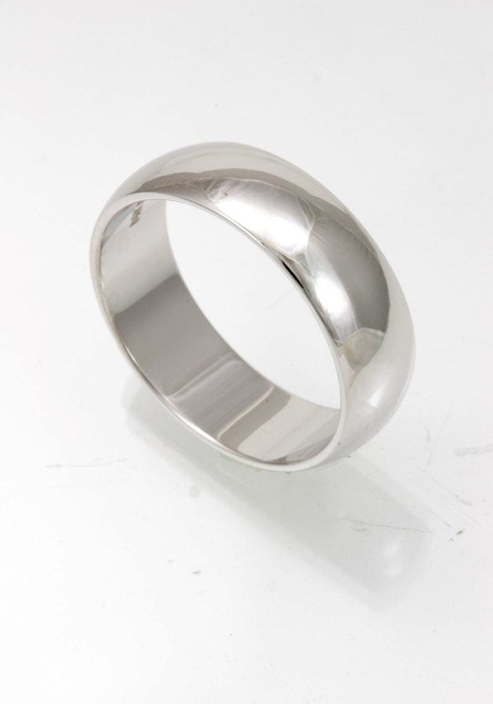 14K White Gold Wedding Band, Plain Solid Gold Ring, Wedding Ring 14K White Gold Wedding Band, Plain Solid Gold Ring, Wedding Ring