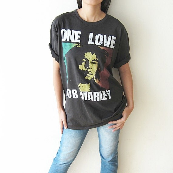 BOB MARLEY Shirt One Love T-Shirt Men Women T Shirts Size M L