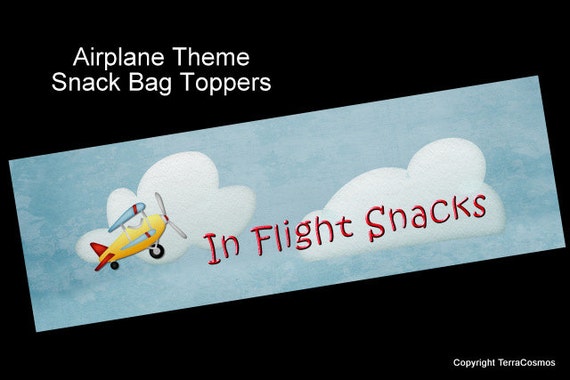 Snack Bag Topper Template