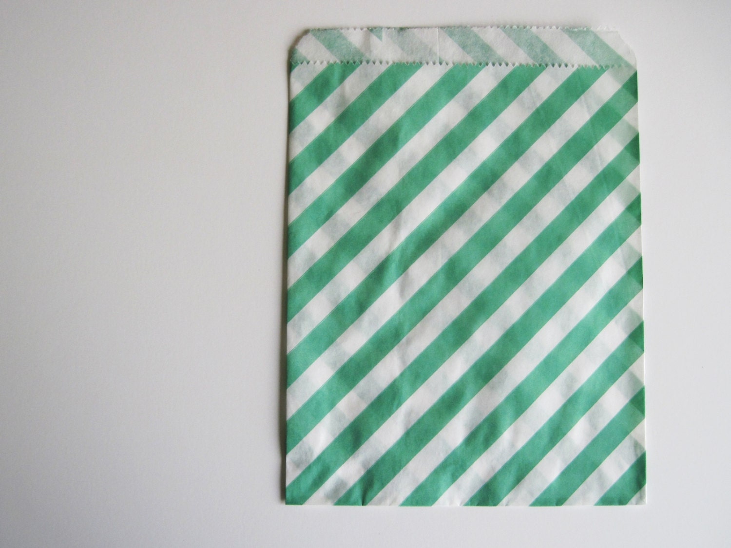 12 Aqua STRIPE Designer Party Favor Bags, Weddings, Birthday, Showers Il_570xn
