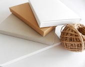 18 Kraft, White, Extra White or Gray Gift Boxes I Medium size THIN gift boxes 6.3x4.72x0.6 - FunkyBoxStudio