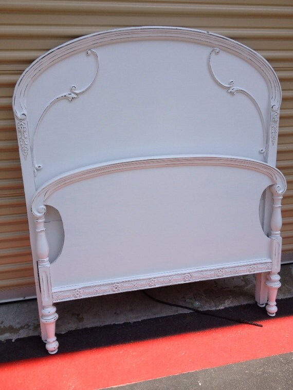Antique French provincial twin bed by ProvincialbutFrench on Etsy