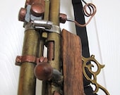Steampunk No. GN11 Brass & Wood Rifle Blaster with Scope and Functioning Light Laser - SteampunkPerceptions