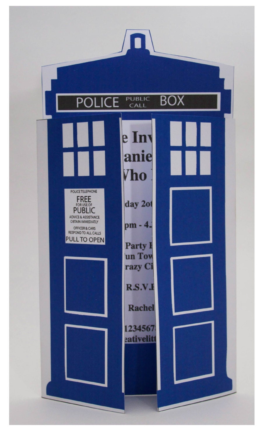 Dr Who Party Invitation - INSTANT DOWNLOAD - Dr Who Inspired Il_570xn
