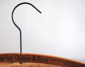 Vintage Wooden Dry Cleaners Hanger - Vintage Advertising - labiblioteca