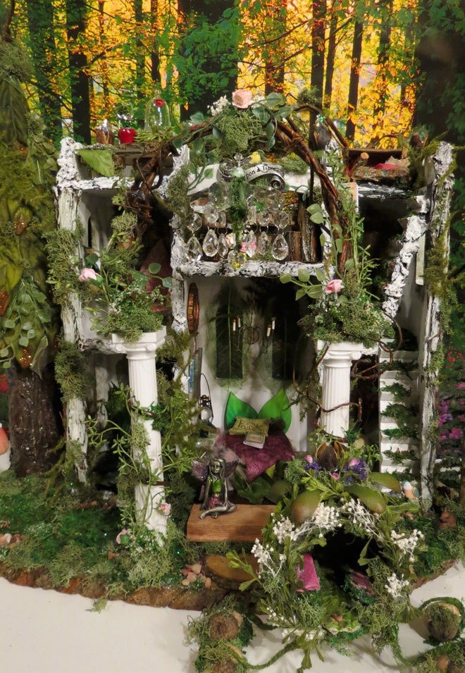 Fairy House Faery and the Beast Fairytale by WoodlandFairyVillage