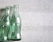 coke bottles - farmhouse style vase or decor - tribute212