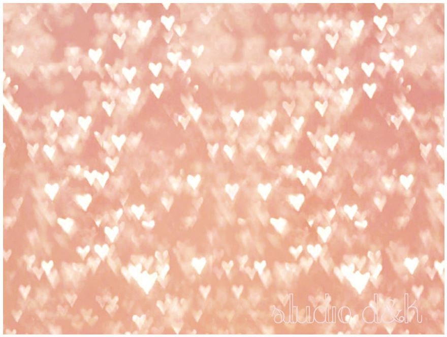 Pink Hearts Abstract Art - Large Wall Art Print Also Available on Gallery Wrapped Canvas - StudioDandK