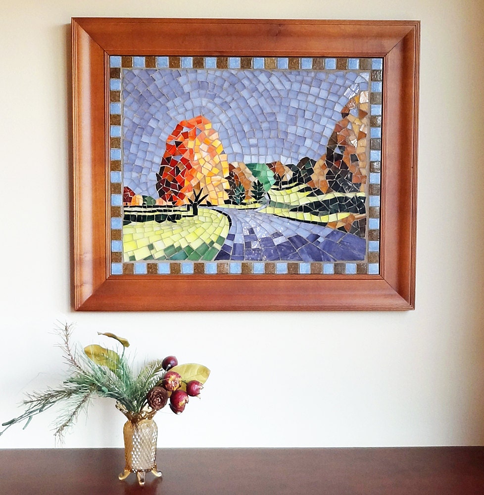 Stained glass mosaic of Door County by ShellyHeissDesigns on Etsy