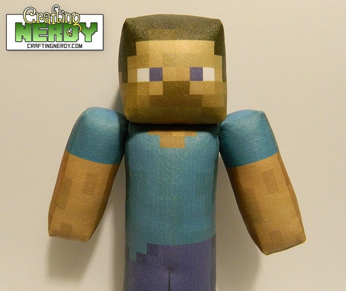 minecraft 7178 steve plush toy