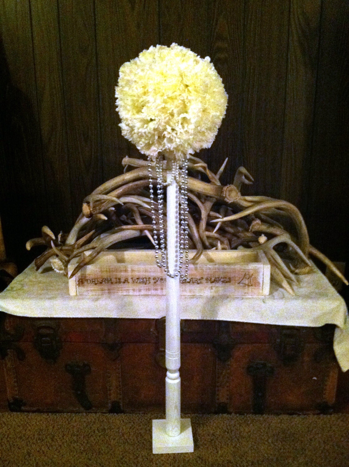 Kissing Ball Centerpiece By Rusticgrovedesigns On Etsy